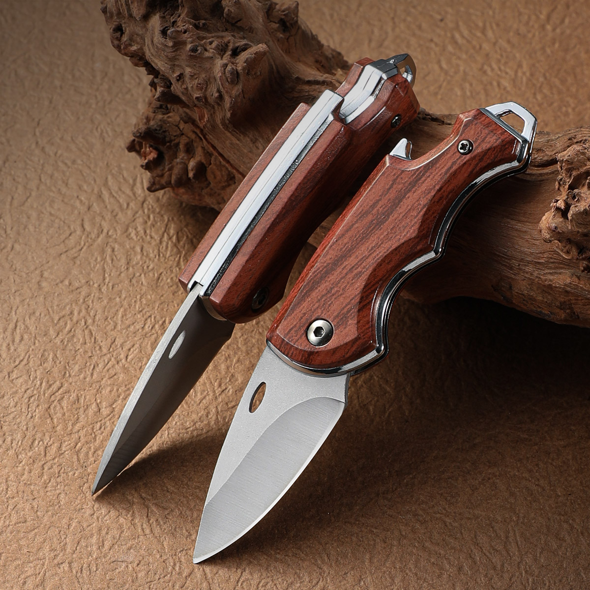 Bone Folder Tool - Handmade ปลอมมีดพับ Boning สแตนเลสเนื้อผลไม้ปลา BBQ มีดตัด