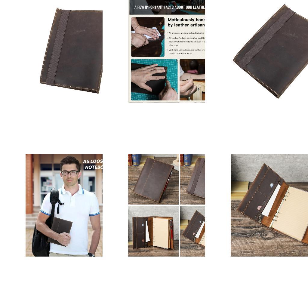 Leather Work Diary Covers - วารสารหนังสำหรับโรงเรียน การทำงาน และการเดินทางรายวัน D2RC