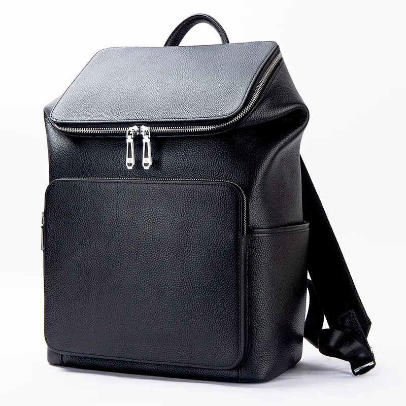 Leather Work Rucksack Mens - กระเป๋าเป้สะพายหลังสำหรับผู้ชาย ทำจากหนังแท้ ขนาด 15 นิ้ว ใส่แล็ปท็อปได้