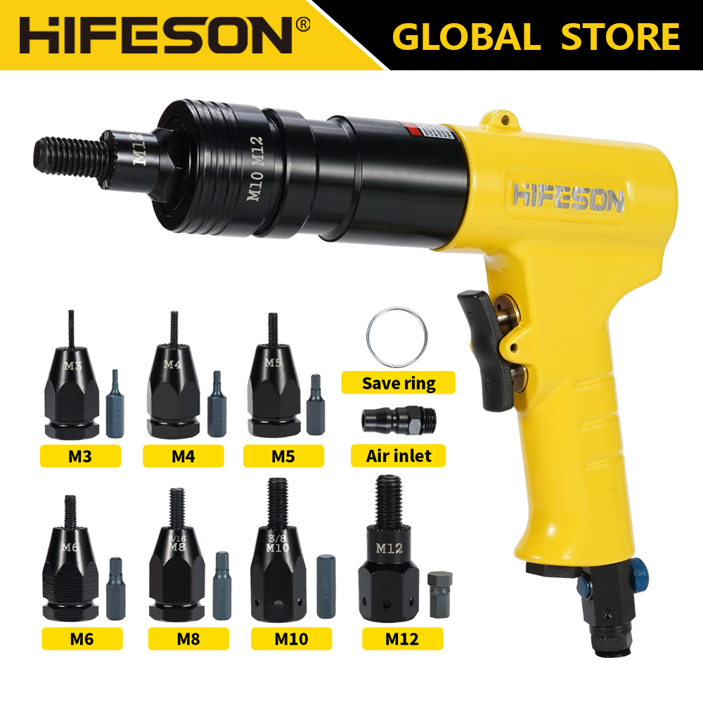 PNEUMATIC Air Rivet NUT ปืนใส่ - Rivet Setter Tool บทวิจารณ์และราคา