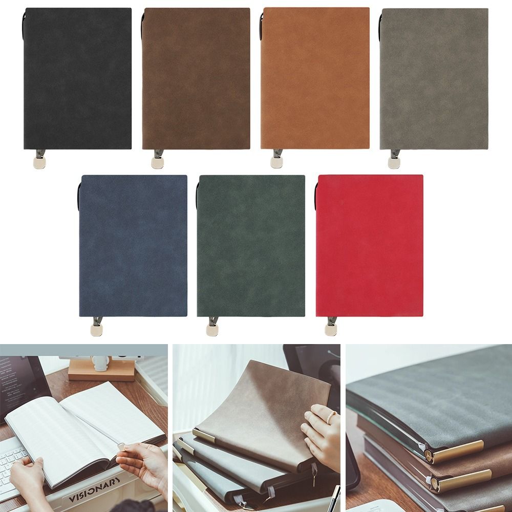 สมุดบันทึก A5 ปกหนังนิ่ม สมุดบ - Leather Work Diary Covers บทวิจารณ์และราคา