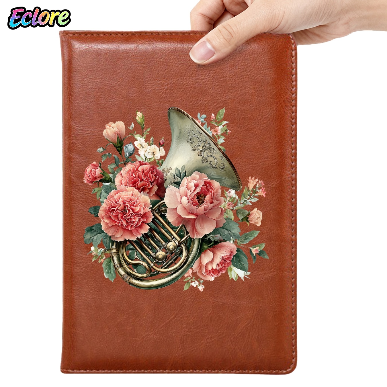 สมุดบันทึกปกหนัง PU ลายดอกไม้พ - Leather Work Diary Covers บทวิจารณ์และราคา