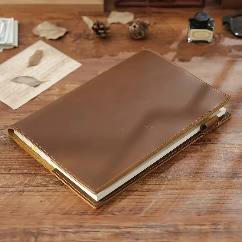 ปกสมุดบันทึกหนังวินเทจใหม่ B5, - Leather Work Diary Covers บทวิจารณ์และราคา
