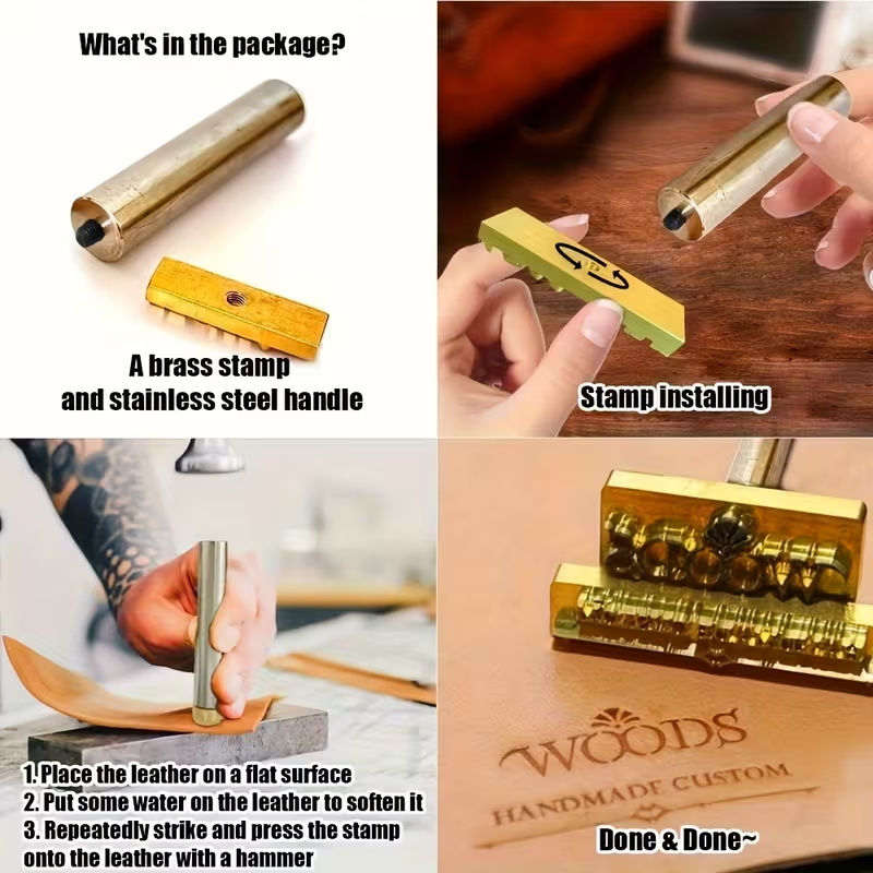 ตราประทับเหล็กสำหรับตอกโลโก้แบ - Leatherwork Hand Press บทวิจารณ์และราคา