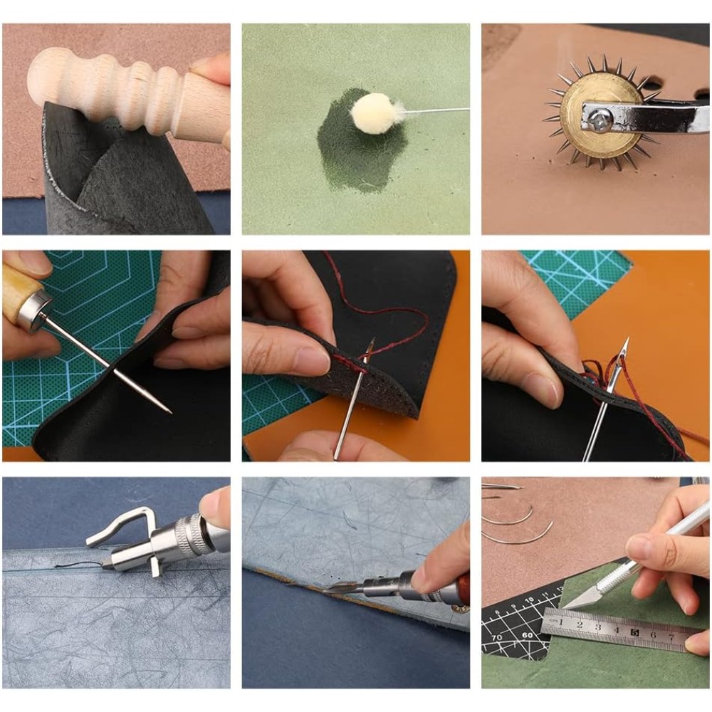 ชุดเครื่องมือทำงานหนัง ชุดอุปก - Groover Stitching Tool บทวิจารณ์และราคา
